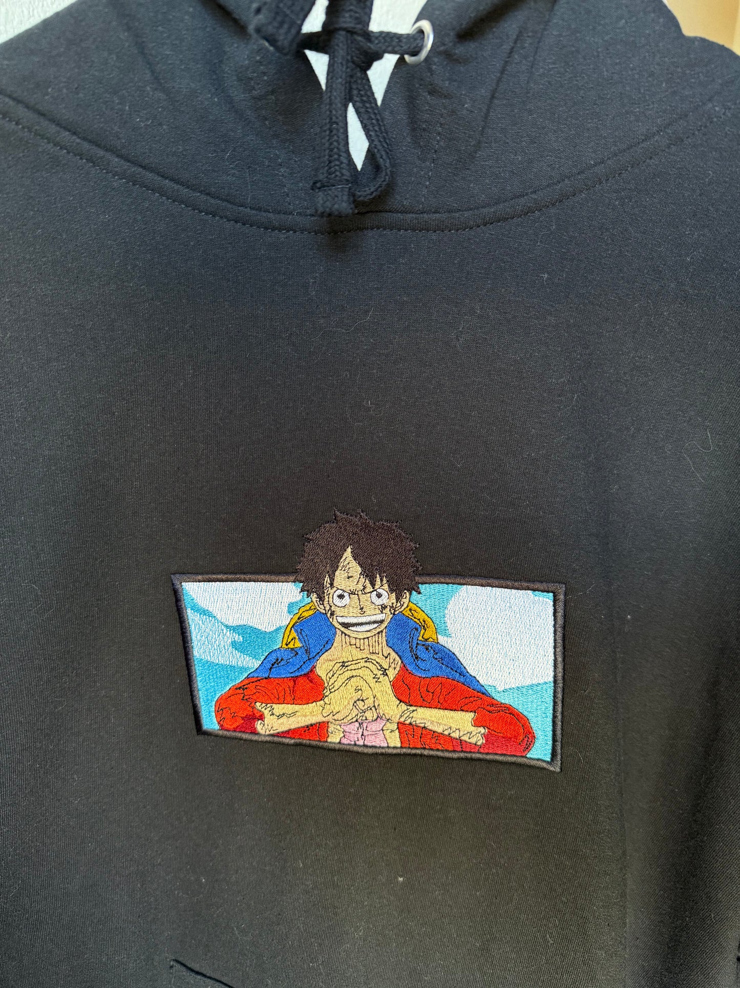 Monkey D. Luffy Black Hoodie – One Piece Unisex Anime Streetwear Pullover