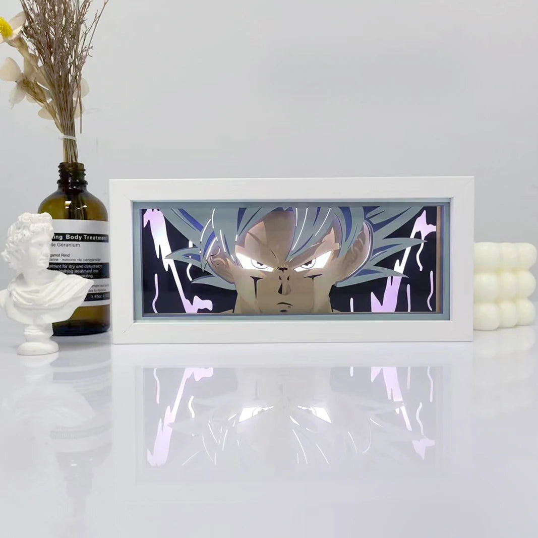 Zoro Paper Cut Shadow Box Light – One Piece 3D LED Night Lamp with Remote Control