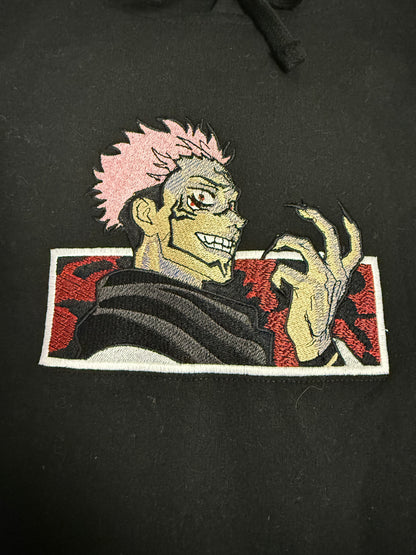 Yuji Itadori Black Hoodie – Unisex Anime Streetwear Pullover