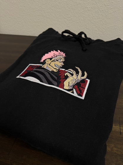 Yuji Itadori Black Hoodie – Unisex Anime Streetwear Pullover