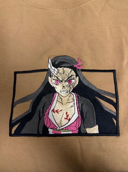 Nezuko Kamado Demon Form Sweatshirt – Unisex Anime Streetwear Crewneck