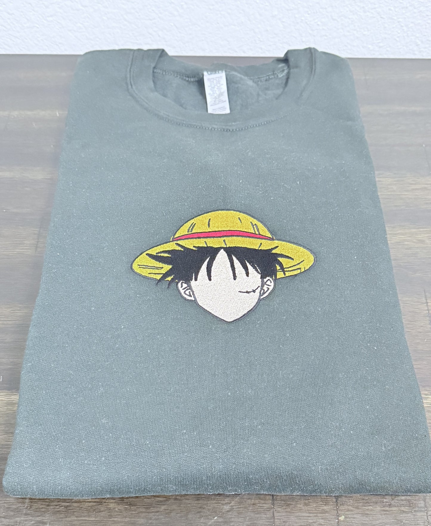 Evergreen Fog Luffy Sweatshirt – One Piece Unisex Anime Crewneck