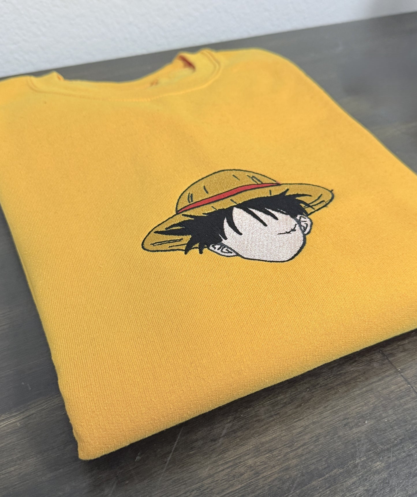Golden Luffy Sweatshirt – One Piece Unisex Anime Crewneck