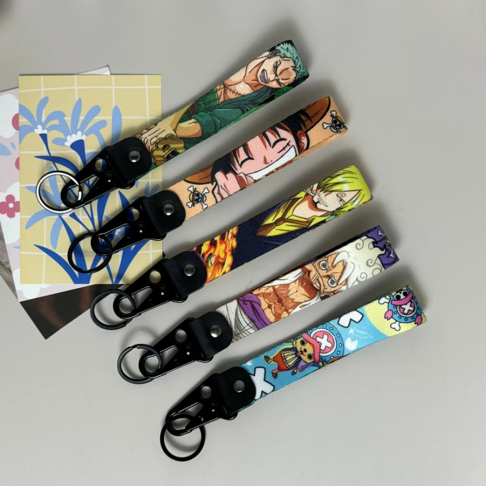 One Piece Eagle Beak Keychain Lanyard – Anime Badge Holder and USB Pendant Accessory