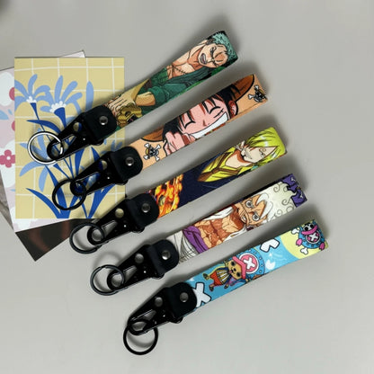 One Piece Eagle Beak Keychain Lanyard – Anime Badge Holder and USB Pendant Accessory
