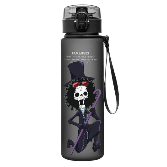 One Piece Transparent Water Bottle – 560ML Anime Summer Cup for Kids & Teens