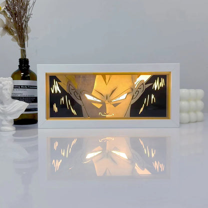 Zoro Paper Cut Shadow Box Light – One Piece 3D LED Night Lamp with Remote Control