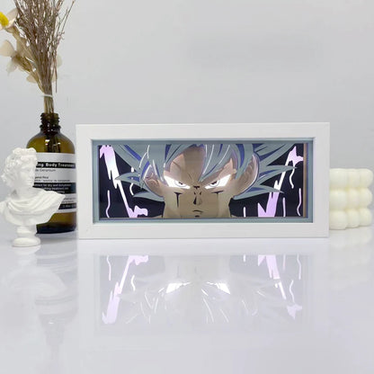 Zoro Paper Cut Shadow Box Light – One Piece 3D LED Night Lamp with Remote Control