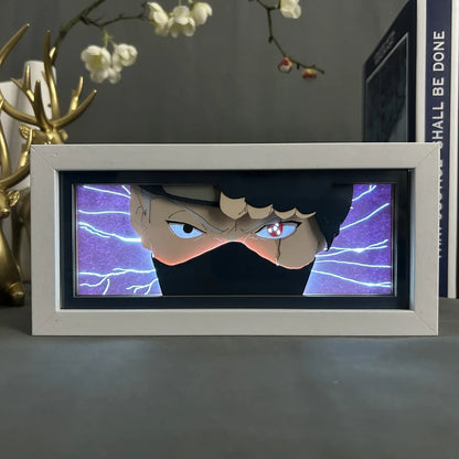 Naruto Akatsuki 3D Night Light – Laser Carved Anime Photo Frame Lamp for Room Décor