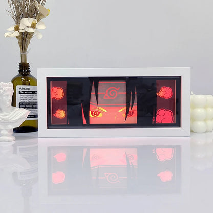 Zoro Paper Cut Shadow Box Light – One Piece 3D LED Night Lamp with Remote Control