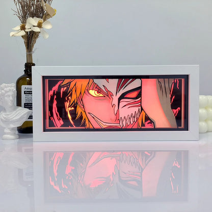 Zoro Paper Cut Shadow Box Light – One Piece 3D LED Night Lamp with Remote Control