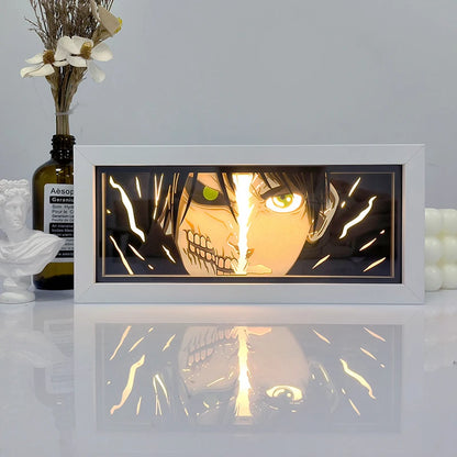 Zoro Paper Cut Shadow Box Light – One Piece 3D LED Night Lamp with Remote Control