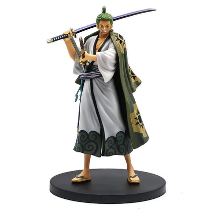 Roronoa Zoro Three-Blade Action Figure – 10cm PVC One Piece Anime Collectible Model