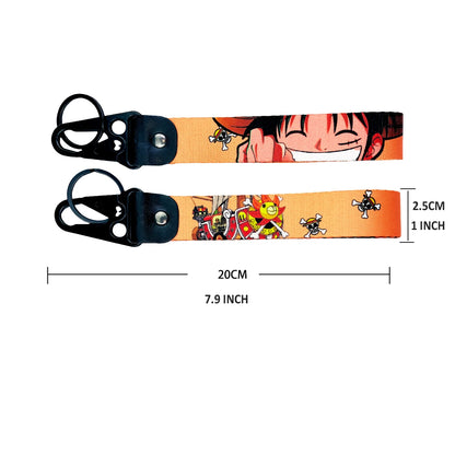 One Piece Eagle Beak Keychain Lanyard – Anime Badge Holder and USB Pendant Accessory
