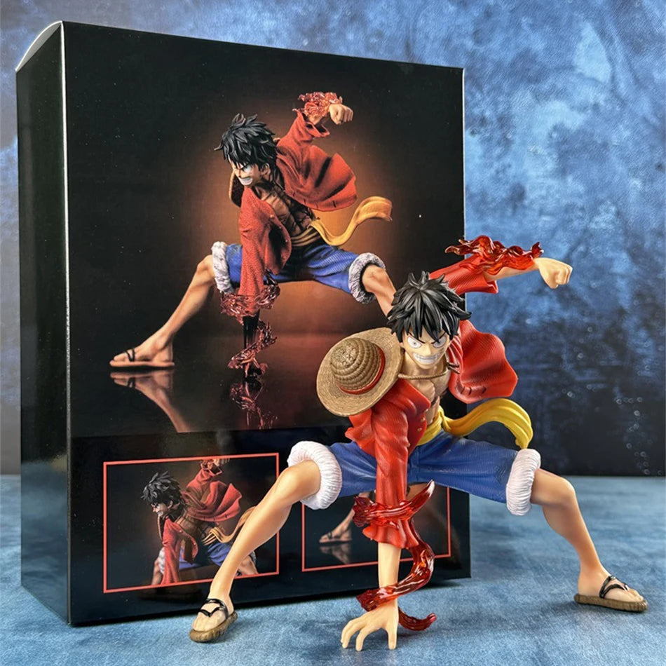20cm Luffy Battle Style Figure – One Piece PVC Anime Collectible Model