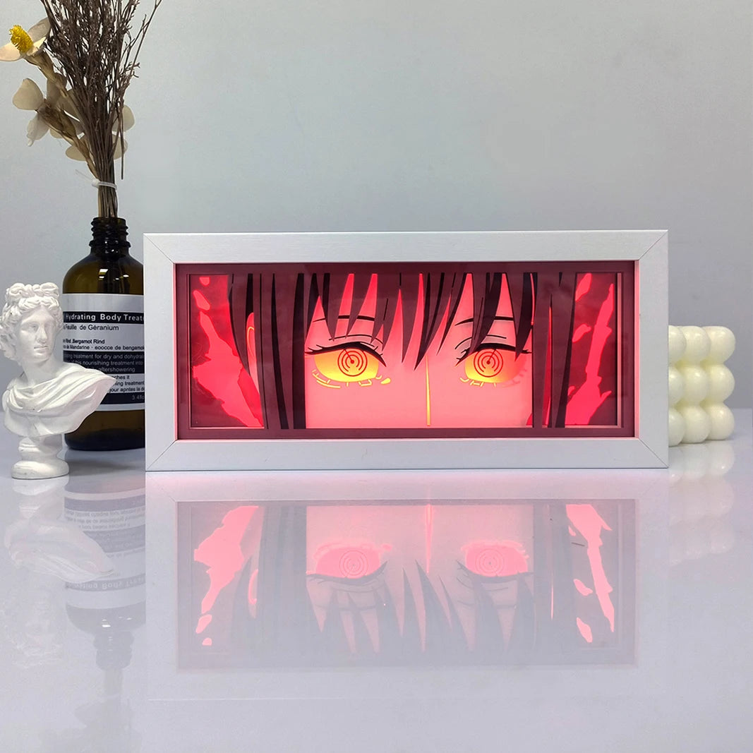 Zoro Paper Cut Shadow Box Light – One Piece 3D LED Night Lamp with Remote Control