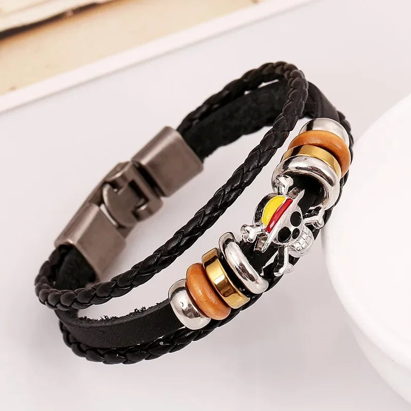 One Piece Luffy Character Bracelet – Anime Chain Charm Accessory for Kids & Fans