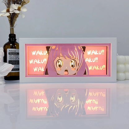 Zoro Paper Cut Shadow Box Light – One Piece 3D LED Night Lamp with Remote Control