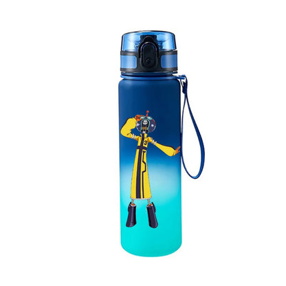 One Piece Luffy & Zoro Gradient Sports Water Bottle – 650ML Portable Anime Travel Cup