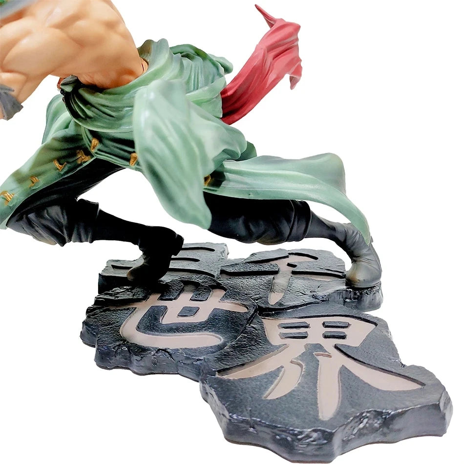 Roronoa Zoro Three-Blade Action Figure – 10cm PVC One Piece Anime Collectible Model