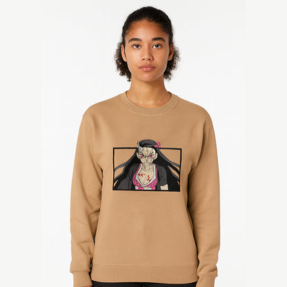 Nezuko Kamado Demon Form Sweatshirt – Unisex Anime Streetwear Crewneck