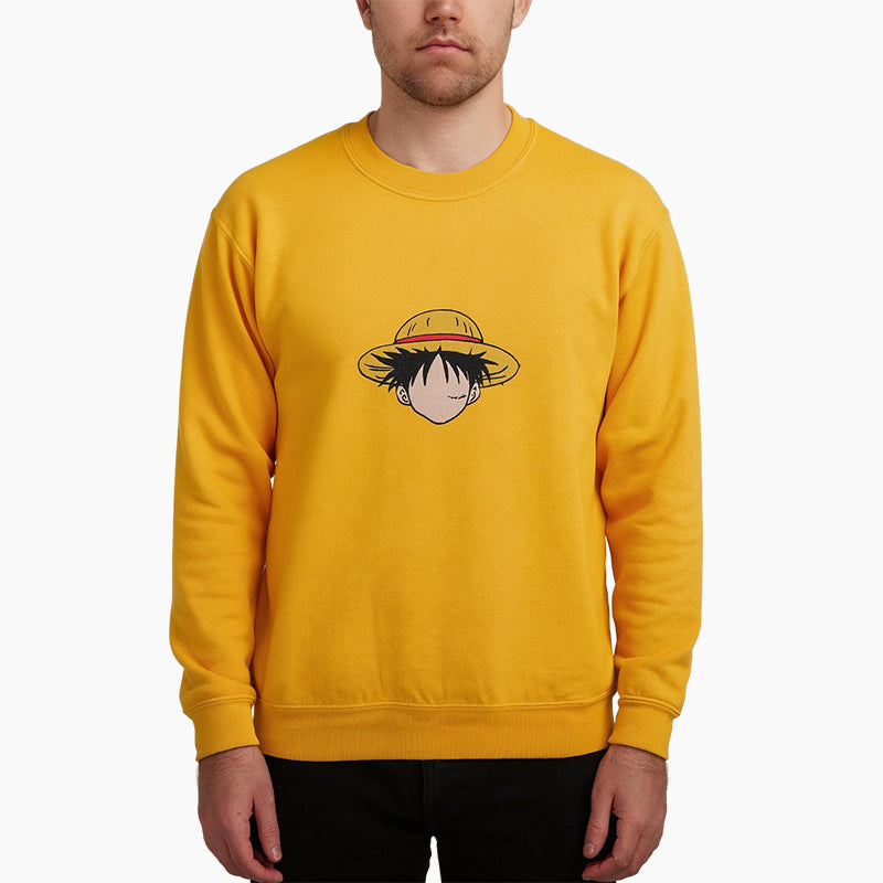 Golden Luffy Sweatshirt – One Piece Unisex Anime Crewneck