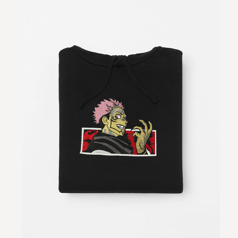 Yuji Itadori Black Hoodie – Unisex Anime Streetwear Pullover