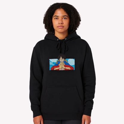 Monkey D. Luffy Black Hoodie – One Piece Unisex Anime Streetwear Pullover
