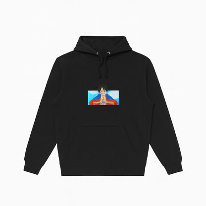 Monkey D. Luffy Black Hoodie – One Piece Unisex Anime Streetwear Pullover