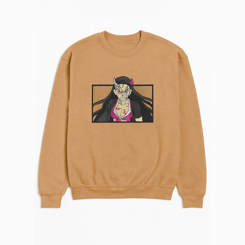 Nezuko Kamado Demon Form Sweatshirt – Unisex Anime Streetwear Crewneck